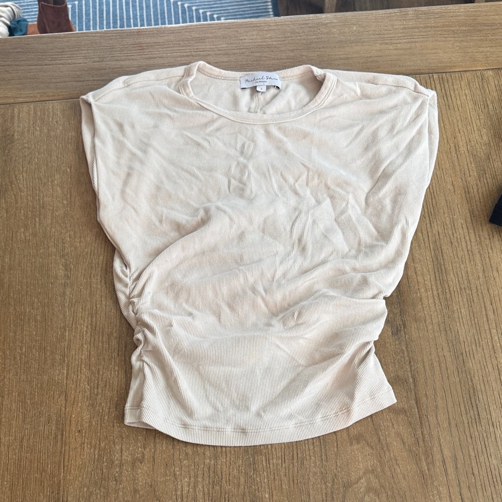 Michael Stars Joni Power Shoulder Tee